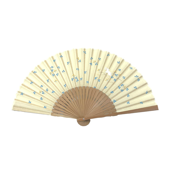 婦人用　布扇　うさぎ