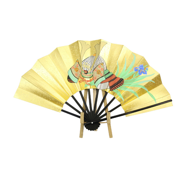 ９寸　飾り扇子「兜」扇立付