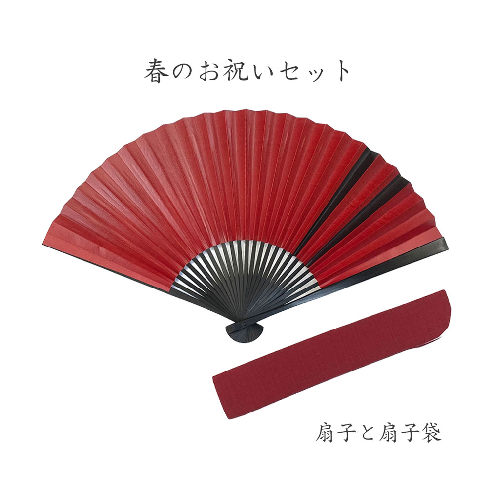 7寸5分　渋扇　赤